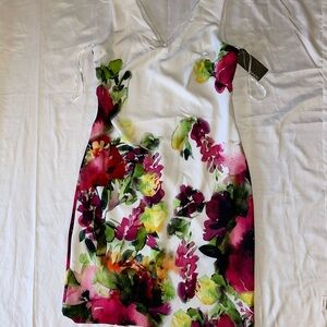 Donna Ricco multicolored floral sleeveless Dress / 4